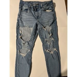 Womens American Eagle Size 14 Short Next Level Stretch Jeans
